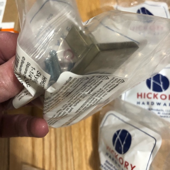 (WILL SEPARATE! Have 20) $3 each: Elusive Gold Nickel 1 1/4” Square Knobs - Picture 15 of 16